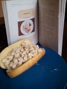 Shrimp Rolls and the cook book! I think I captured the book's vision pretty well. 